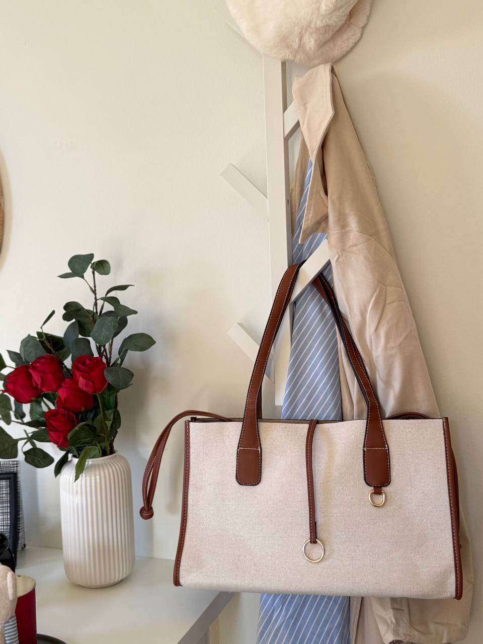 Carry More Bag –Off White Tote
