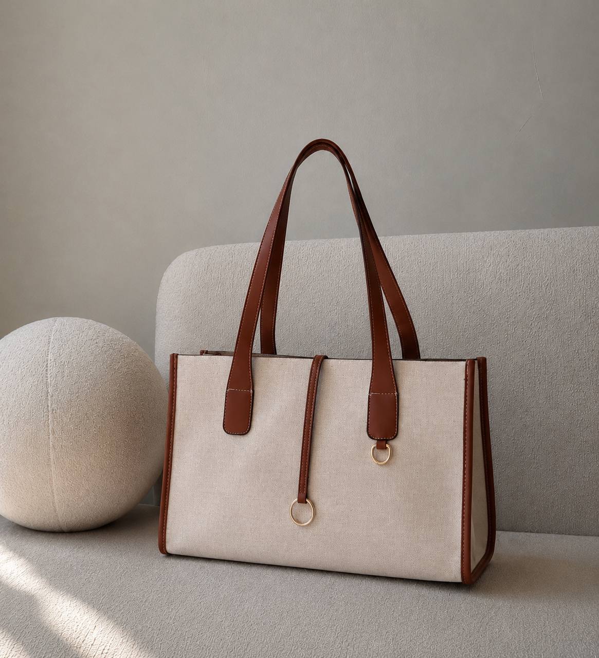 Carry More Bag –Off White Tote